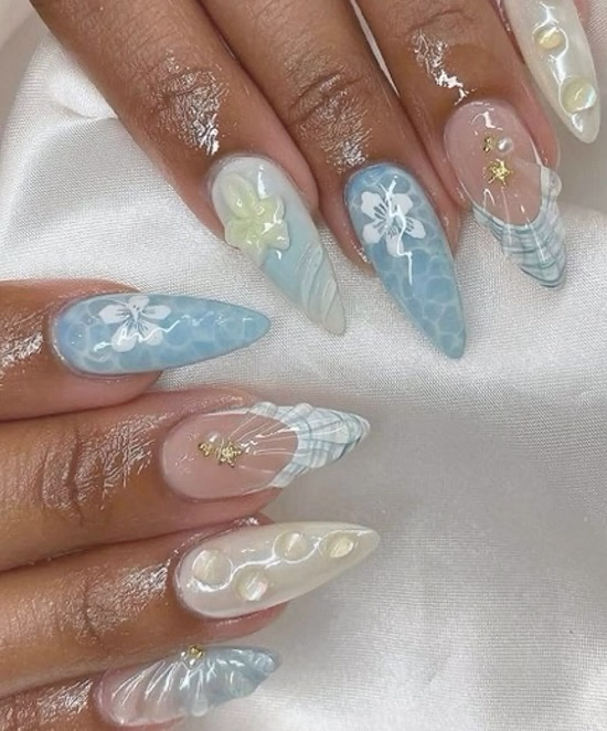 Tidepool tips nails - Fashion Police Nigeria