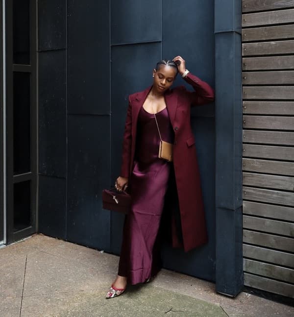 African American fashion woman dressed in monochrome brown look - Fashion police Nigeria