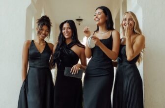 Bridesmaids in black dresses - Fashion Police Nigeria