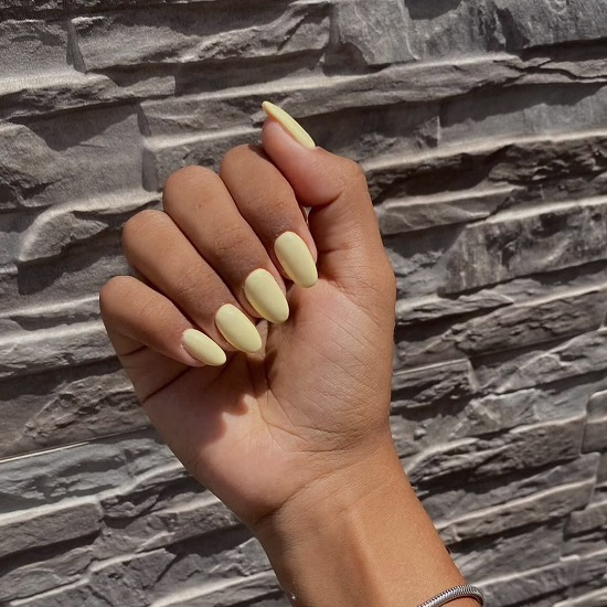 Butter yellow summer nail idea - Fashion Police Nigeria