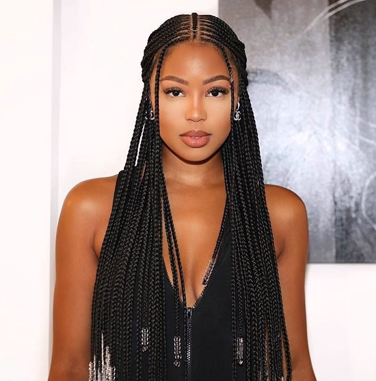 Classic fulani braids with beads - Fashion Police Nigeria
