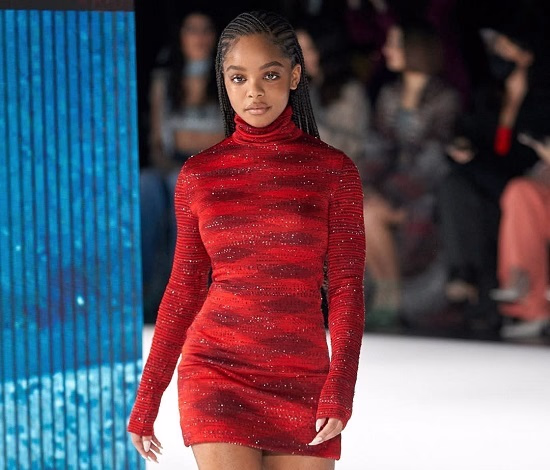 Photo of Marsai Martin wearing a diagonal cut hairstyle - Fashion Police Nigeria
