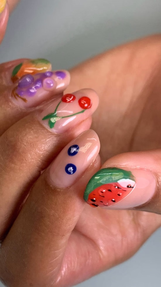 Jelly fruit nails - Fashion Police Nigeria
