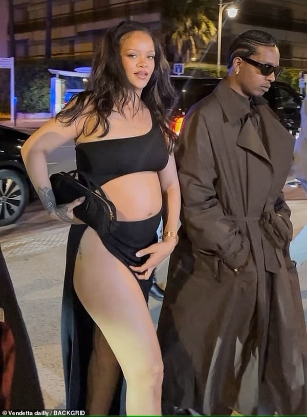 Rihanna Goes for a Date Night in a Daring Cutout Dress in Cannes