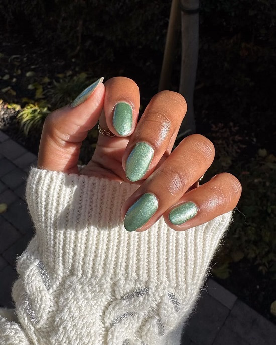 Sage green summer nail idea - Fashion Police Nigeria