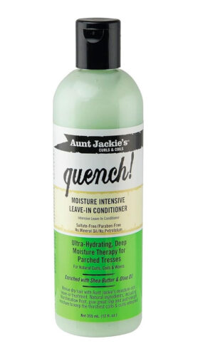 Aunt Jackie's Curls and Coils Quench Moisture Intensive Leave-In Hair Conditioner for Natural Curls, Coils and Waves, Enriched with Shea Butter (1)
