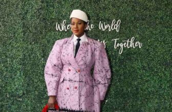 Stephanie Okereke Tribeca 2025 Adire Blazer outfit - Fashion Police Nigeria