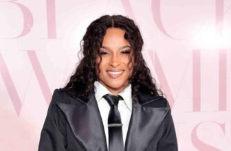 Ciara and Her Mini-Me Daughter Twinned in a Matching Black Suit