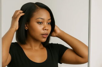 photo of a lady looking at herself in the mirror - Fashion Police Nigeria