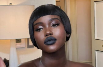 Photos of Adut akech met gala black lipstick look - Fashion Police Nigeria