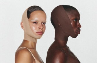 Kim Kardashian Poses in a Fur Coat and Her Controversial Skims Face Wrap - Fashion Police Nigeria