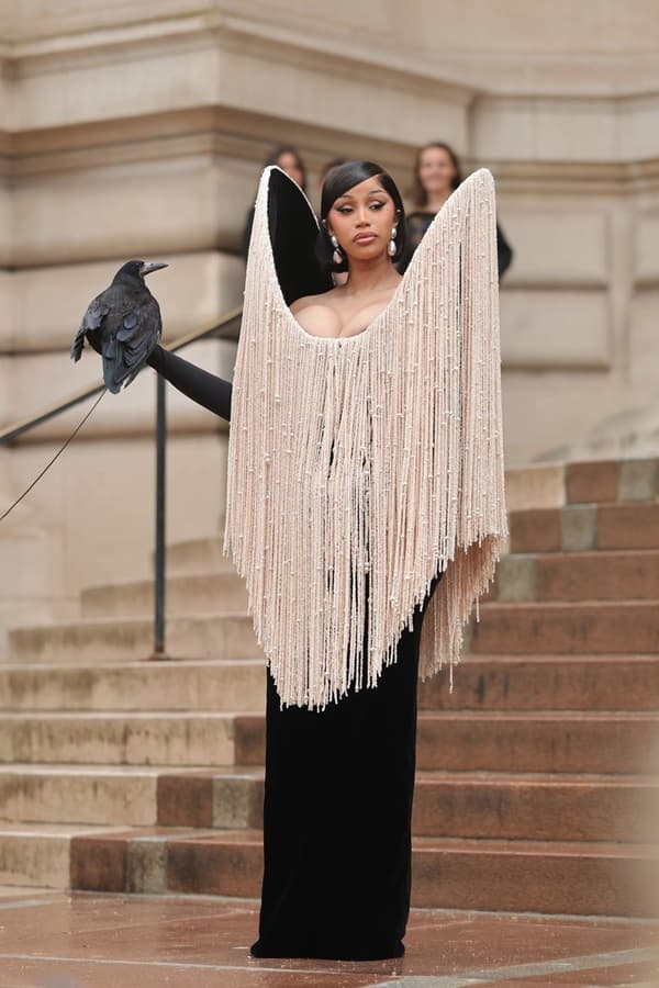 Cardi b attends the Schiaparelli haute couture fall winter