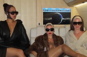 Kim Kardashian Poses in a Fur Coat and Her Controversial Skims Face Wrap - Fashion Police Nigeria