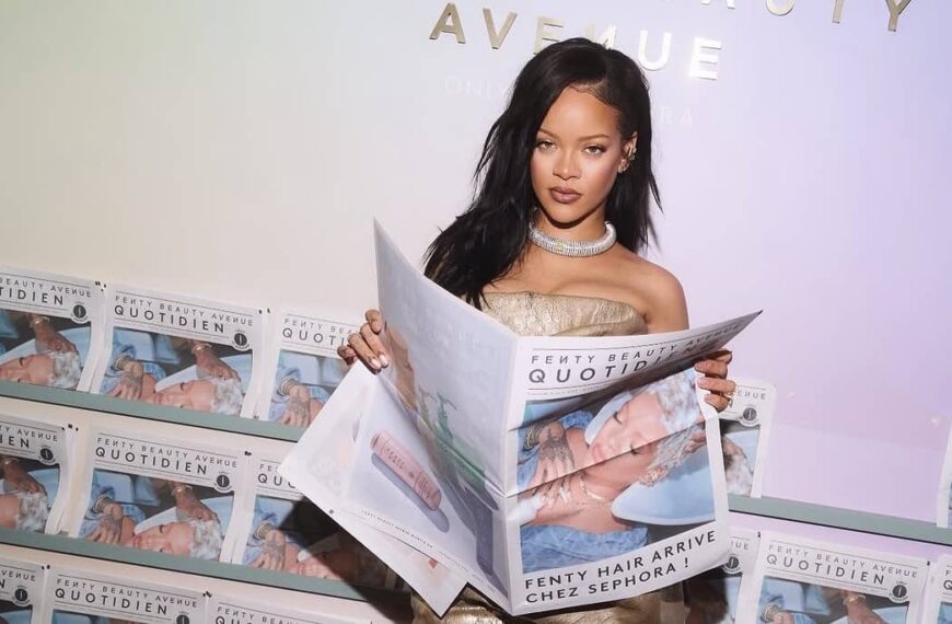 Rihanna at Fenty Beauty Avenue at Sephora Champs Elyse’s - Fashion Police Nigeria