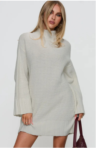 Tarin Knit Long Sleeve Sweater Dress