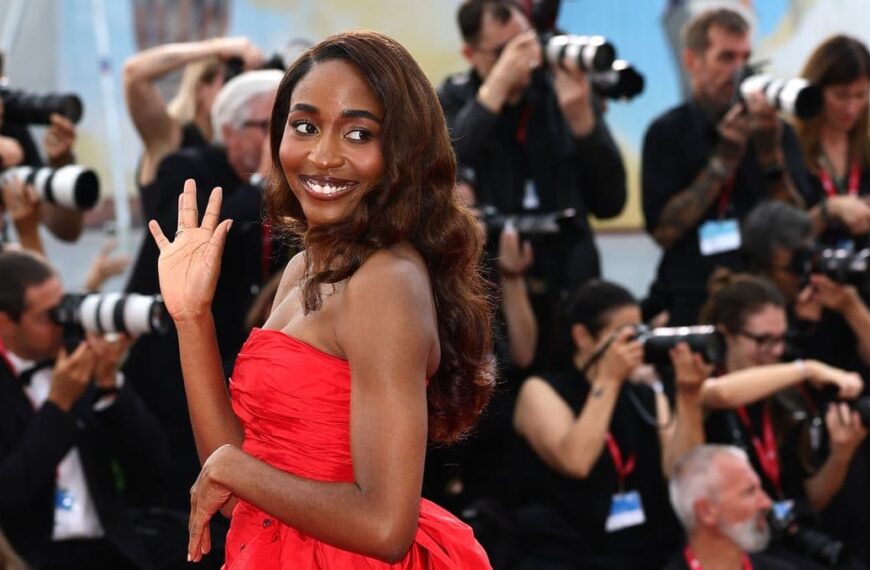 Ayo Edebiri's Goes For Red For Her Venice Film Festival Debut