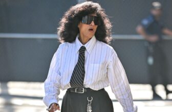 Tracee Ellis Ross Gives Her Own Take on Menswear in an Oversized Shirt and Pants