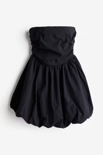 Bubble Hem Bandeau Dress