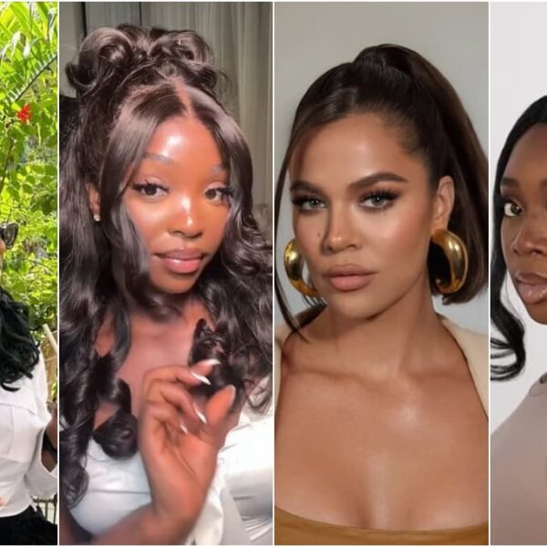 Half up half down hairstyles - Fashion Police Nigeria