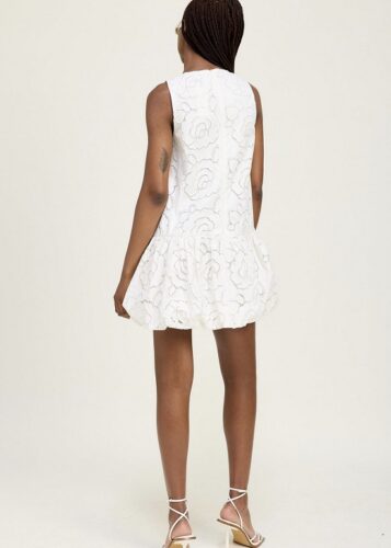 En saison bubble hem mini dress