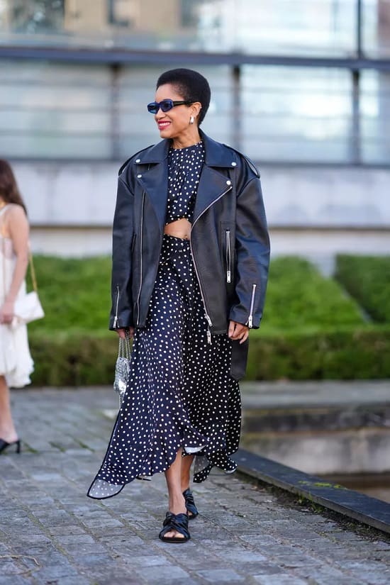 black polka dot dress outfit ideas Custom Prom Dress 16