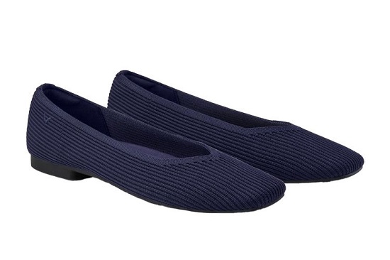 15 Ballet Flats Worth Adding to Your Closet Vivaia Aria Square-Toe V-Cut Flat