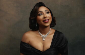 Dakore Egbuson-Akande Marks 47th Birthday in a Stunning Black Velvet Gown - Fashion Police Nigeria