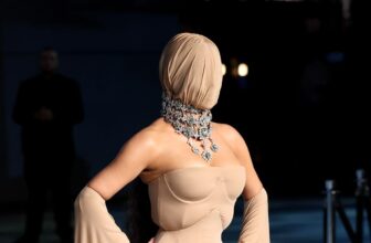 Kim Kardashian Masked Up in Maison Margiela Gown For Academy Museum Gala