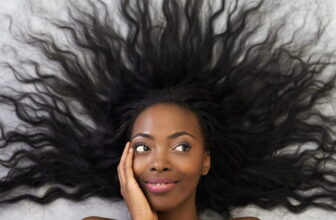 Photo of a woman with relaxed healthy hair - Fashion Police Nigeria