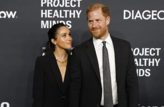 Meghan Markle Looks Sharp in a Black Blazer and Matching Pants