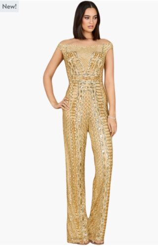 Beaded Off Shoulder Jumpsuit
