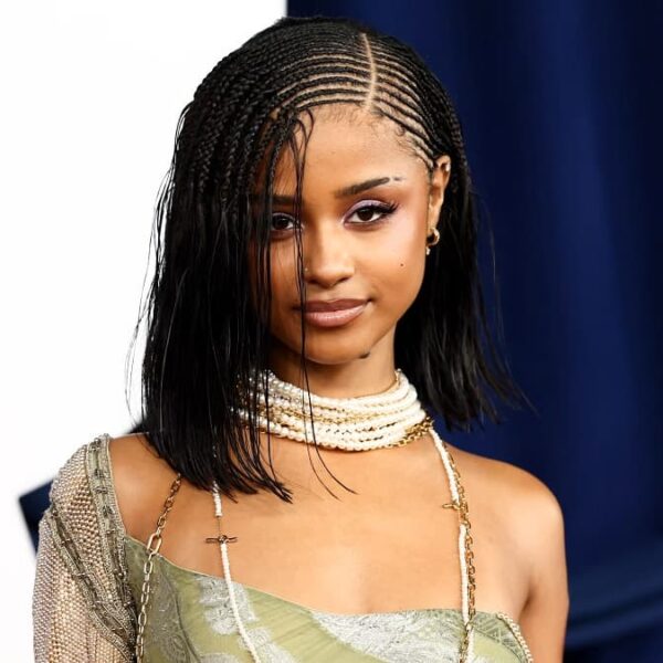 Tyla is a Dream in this Archival Dior Pearl-Embellished Gown