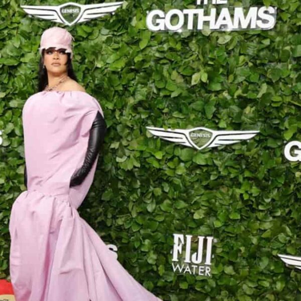 Rihanna Wears A Bubblegum Pink Dress to the&hellip;