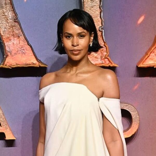 Sabrina Elba Looks Glamorous in a White Off-The-Shoulder&hellip;