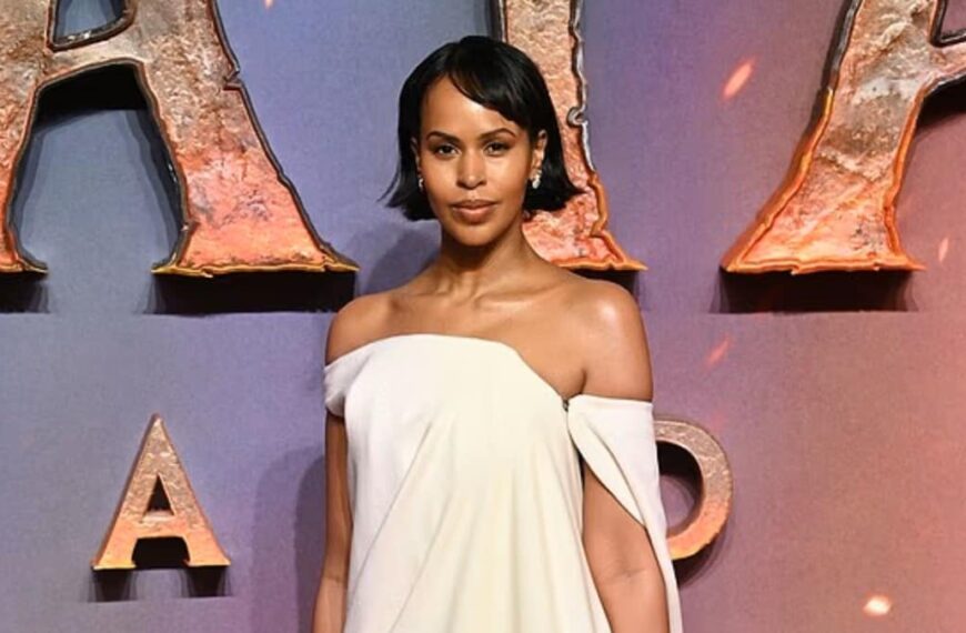 Sabrina Elba Looks Glamorous in a White Off-The-Shoulder Dress at the Avatar: Fire and Ash Premiere - Fashion Police Nigeria