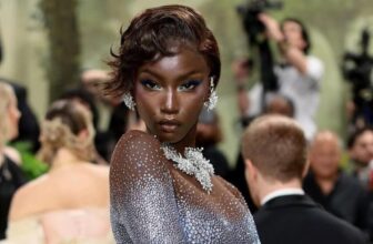 Photo of Anok Yai posing during the 2024 Met Gala - Fashion Police Nigeria