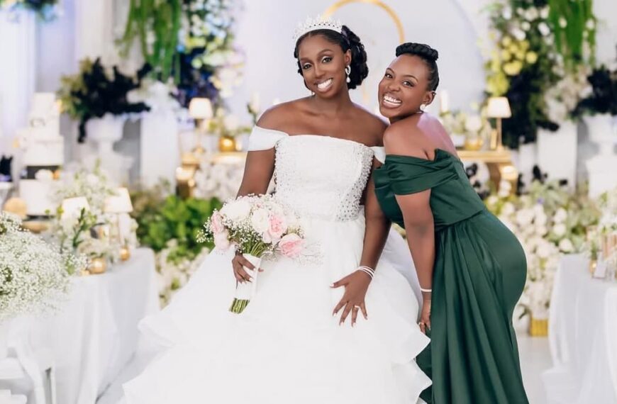 photo of a bride and her maid of honor - Fashion Police Nigeria