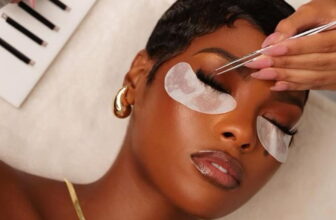 photo of a lady grooming her brows- Fashion Police Nigeria