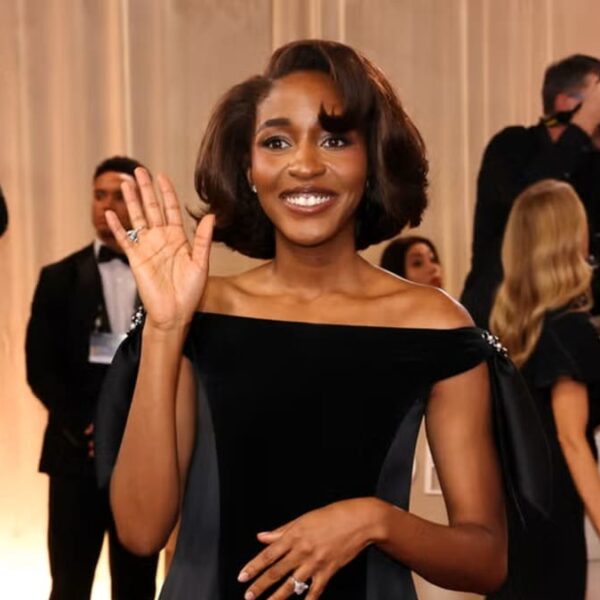 Ayo Edebiri's Wears a Black Off-the-Shoulder Gown at the 2026 Golden Globes - Fashion Police Nigeria
