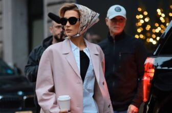 Photo of Bella Hadid wearing a head scarf on her head in New York city - Fashion Police Nigeria