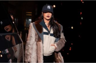 Photo of Rihanna in an expensive Saint Laurent jacket while stepping out to support partner A$AP Rocky's SNL deut in January, 2026 - Fashion Police Nigeria
