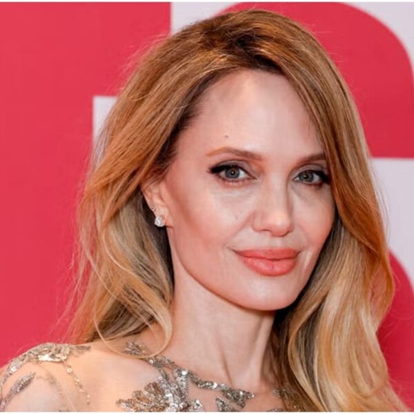 Angelina Jolie Looks Like a Dream in a Sheer, Floral Embellished Gown