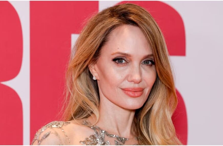 Angelina Jolie Looks Like a Dream in a Sheer, Floral Embellished Gown