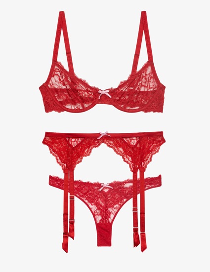 Fleur de mal rouge bianca set - Fashion Police Nigeria