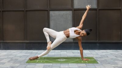 Lady in a yoga position - Fashion Police Nigeria