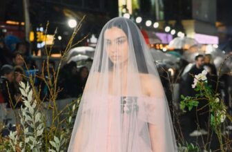 Charli xcx wearing a custom creation from Erdem's Fall/Winter 2026 collection - Fashion Police Nigeria