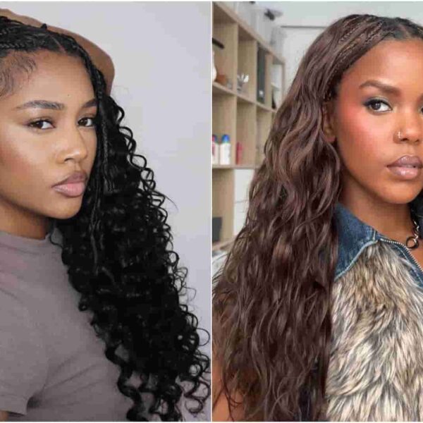 A collage of miracle and boho braids - Fashion Police Nigeria