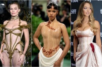 Maggot Robbie, Taylor Russel and Sydney Sweeney wearing corset dresses - Fashion Police Nigeria