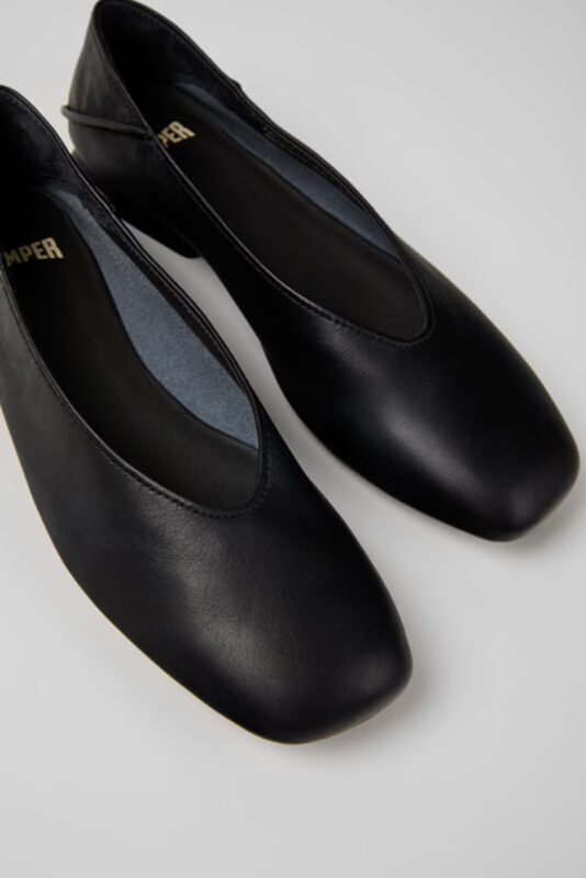 Black Leather Ballerinas for Women - Fashion Police Nigeria