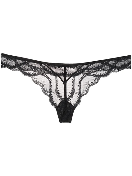 Kiki de montparnasse Leche Moi lace-trim thong - Fashion Police Nigeria